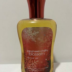 Bath & Body Works Japanese Cherry Blossom Snowflakes Shower Gel 10 oz . NEW!!